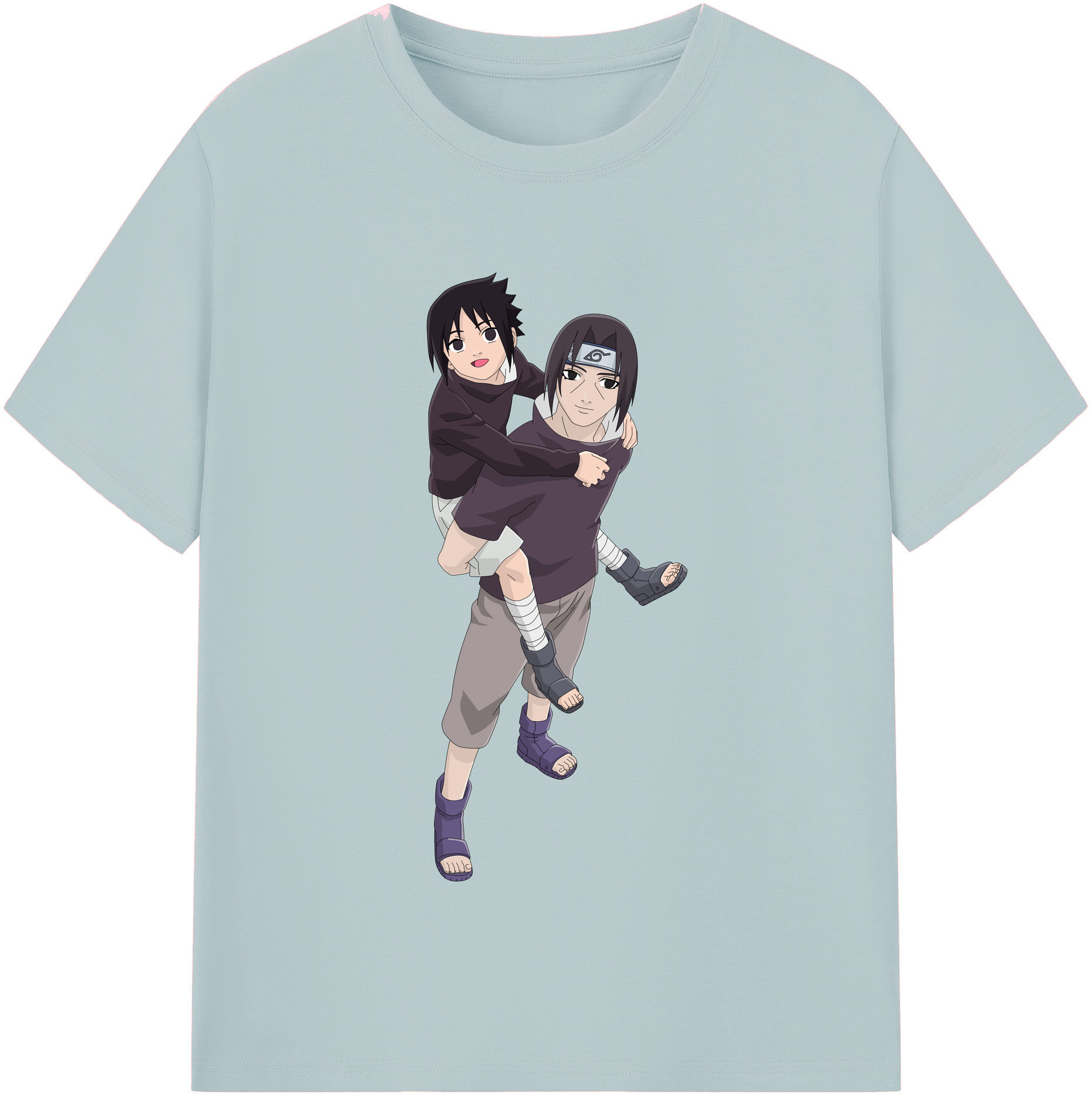 （画像用） NARUTO -ナルト- うちは イタチ Uchiha Itachi 綿100％半袖Tシャツ（フロントプリント）